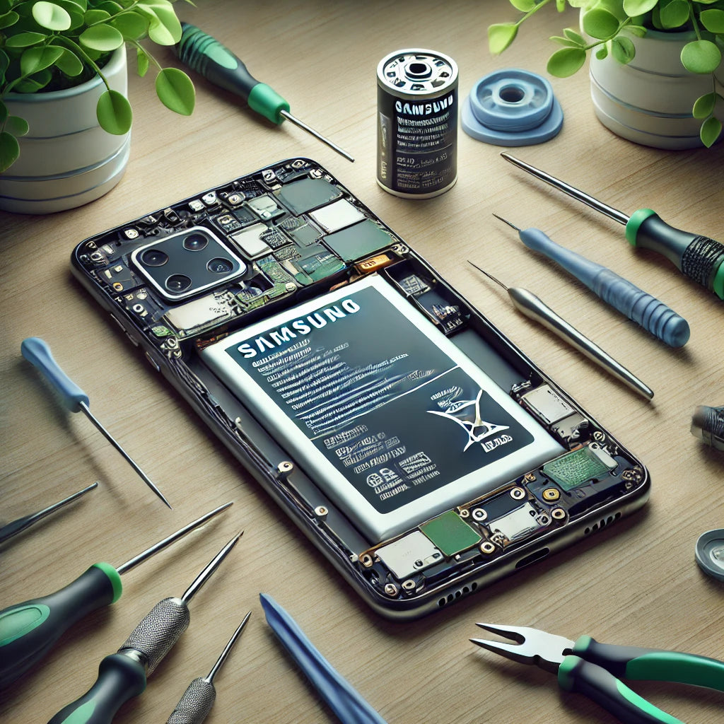 Samsung Galaxy A70 battery replacement with original parts - within 1 hour